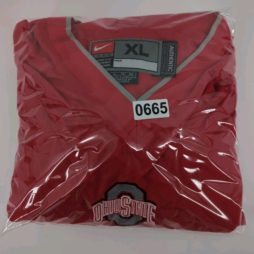 Vintage Ohio State Buckeyes Jacket XL‎ Nike Pullover Windbreaker Center Swoosh - Picture 15 of 15